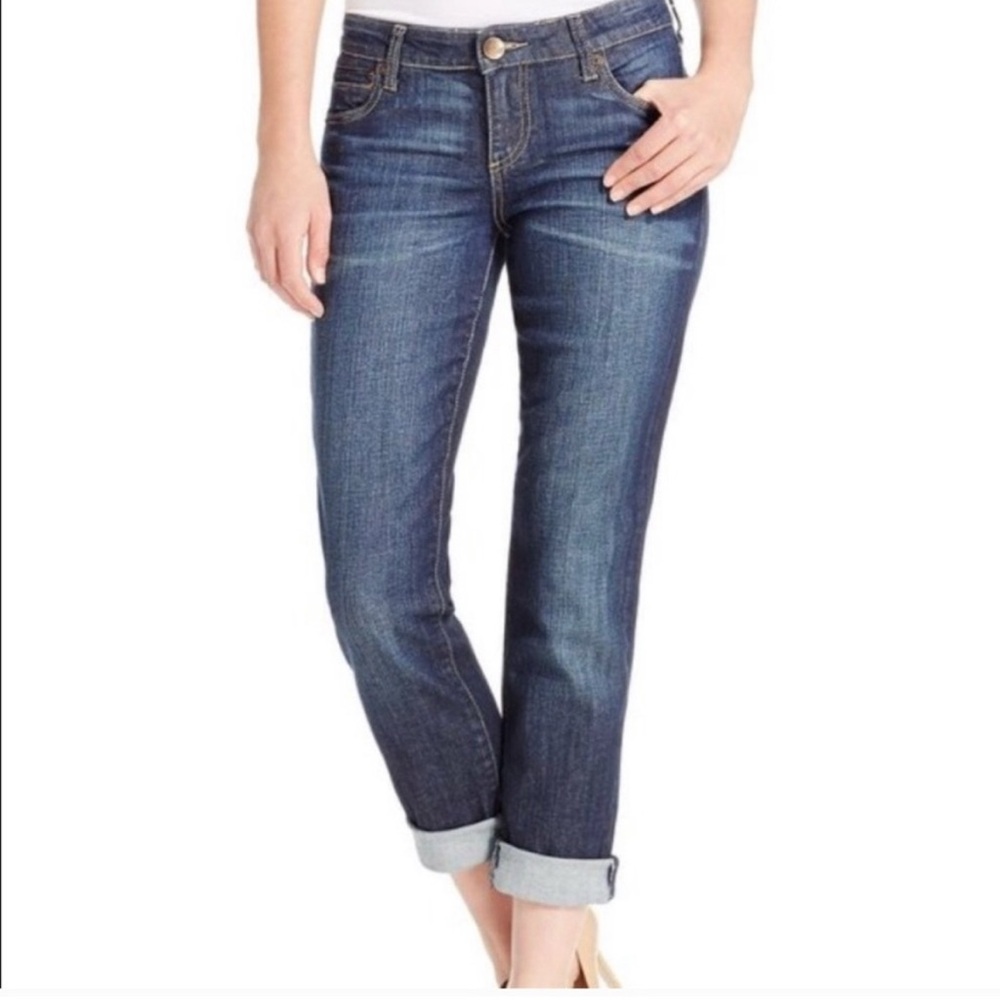 NWOT The KUT from the Kloth™ Catherine Boyfriend Jeans in Royal denim SIZE 12